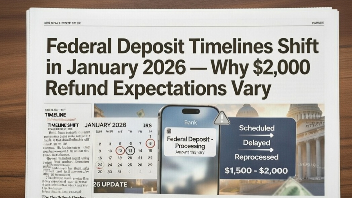 Federal Deposit Timelines Shift in January 2026
