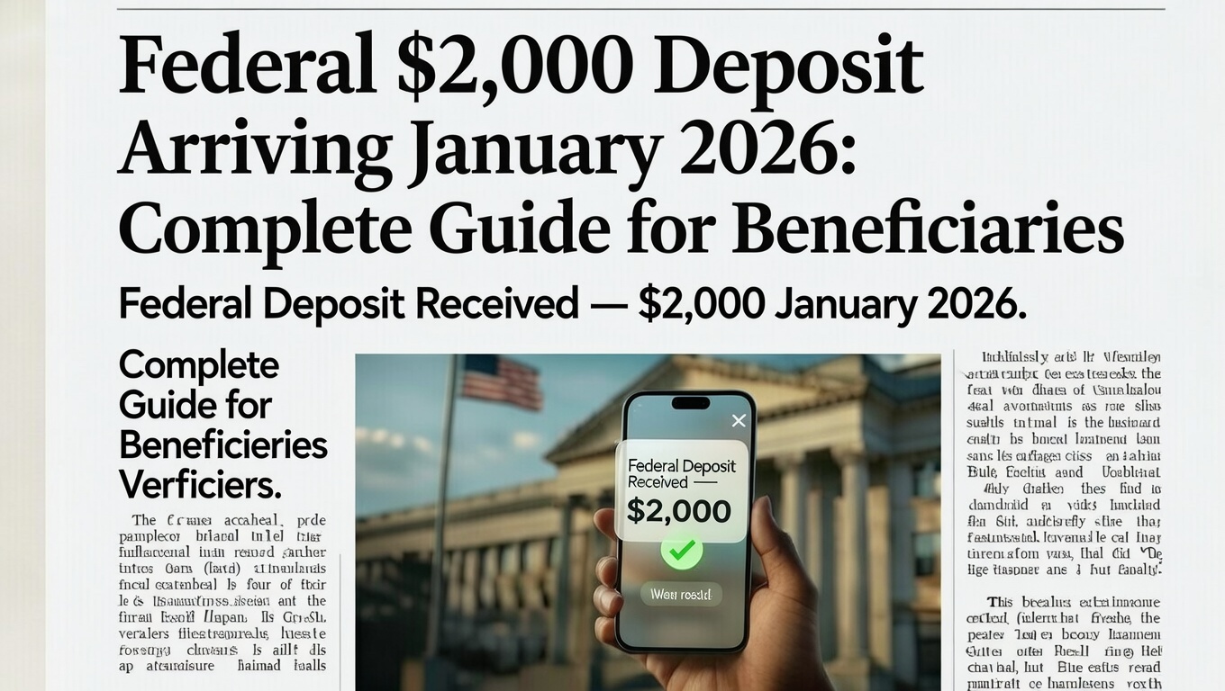 $2000 Direct Deposits January 2026: Eligibility, Timeline and Beneficiary Rules