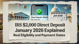 IRS $2,000 Direct Deposit January 2026