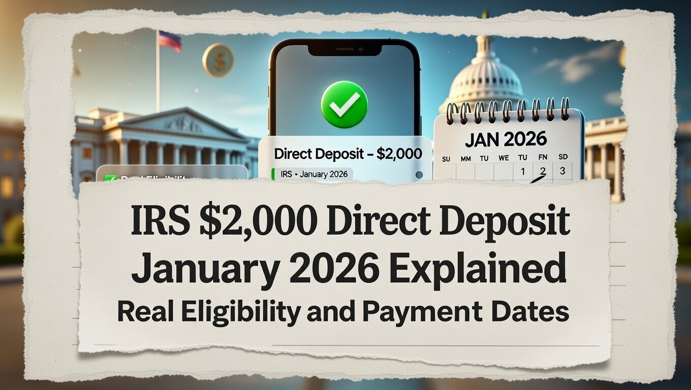 IRS $2,000 Direct Deposit January 2026