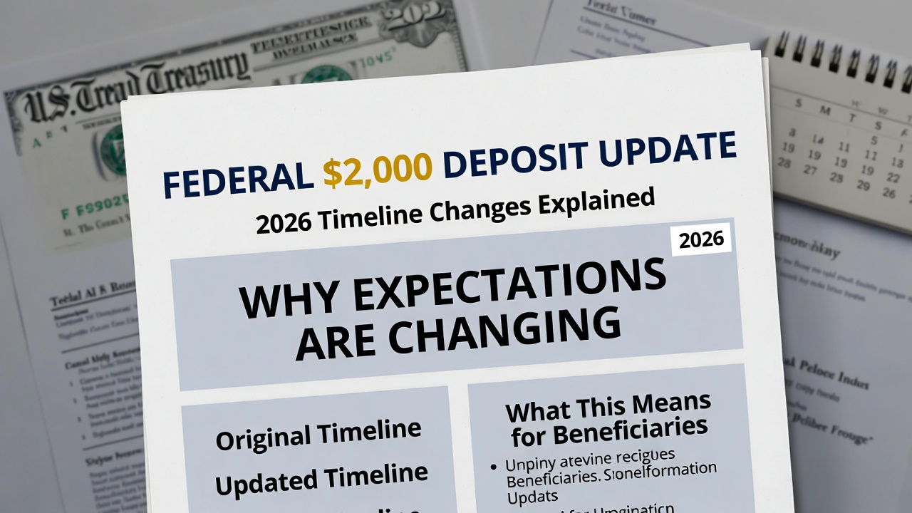 Federal $2,000 Deposit Update 2026